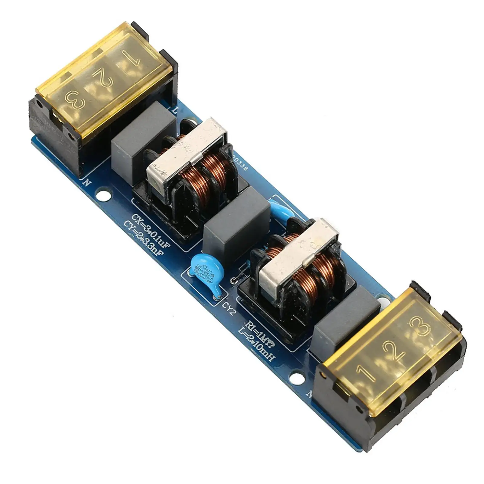 عالية التردد مرحلتين EMI لمضخم إمدادات الطاقة لوحة مرشح تمرير منخفض PCB ملحقات الدائرة الكهربائية النحاسية