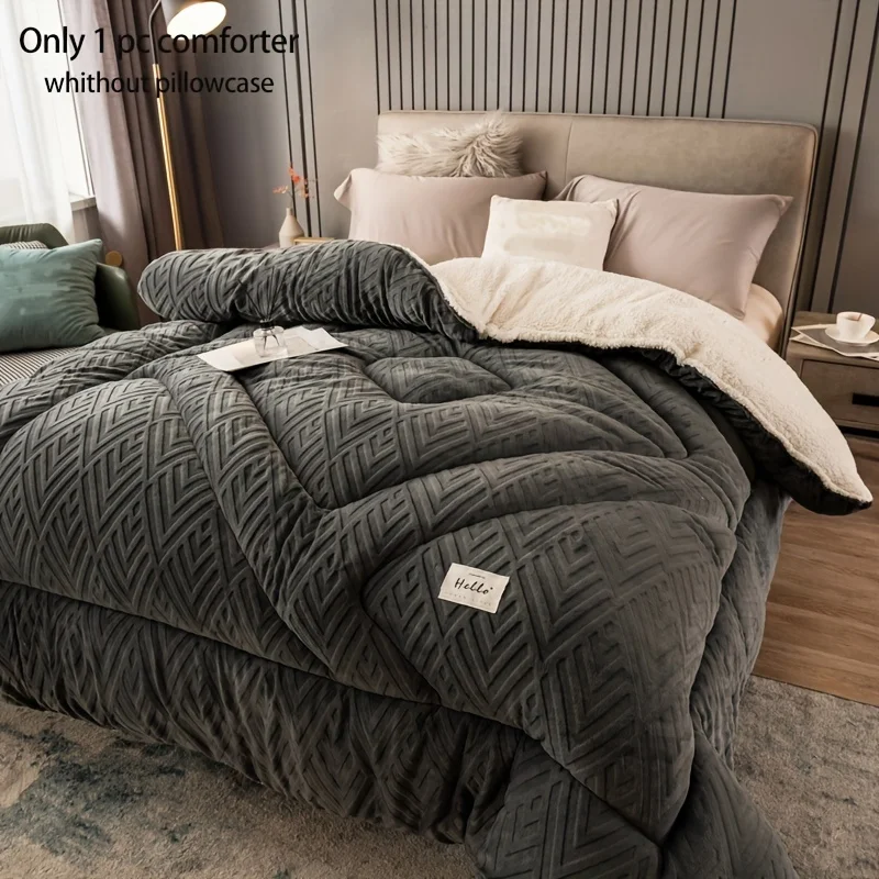 

Luxurious Comforter - Soft, Thick, And Warm for All Seasons - Machine Washable, Perfect for Bedroom, Guest Room, And Hotel Use T