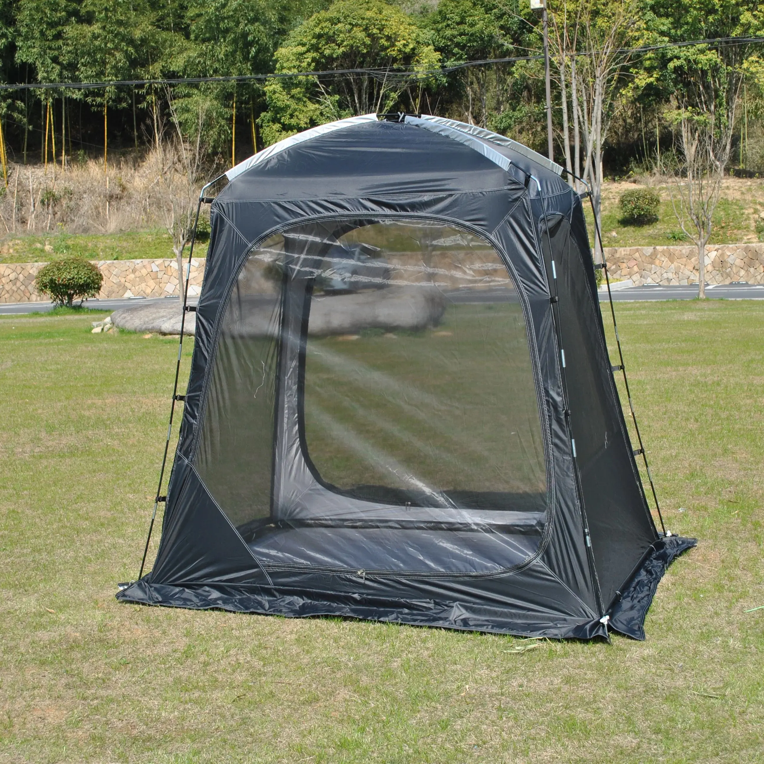 

2-Person Spring/Autumn Picnic Tent,Full Mesh Doors Roll Up into Sun Canopy, Mosquito-Proof 360° Ventilation, Portable for Park