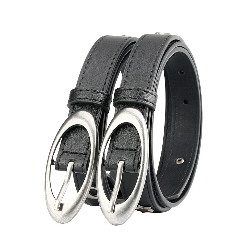 Women Fine Waist Belt Punk Style Imiation Leather Pin Buckle Women's Belts Casual Jeans Versatile Belts Dress Decorate Belts