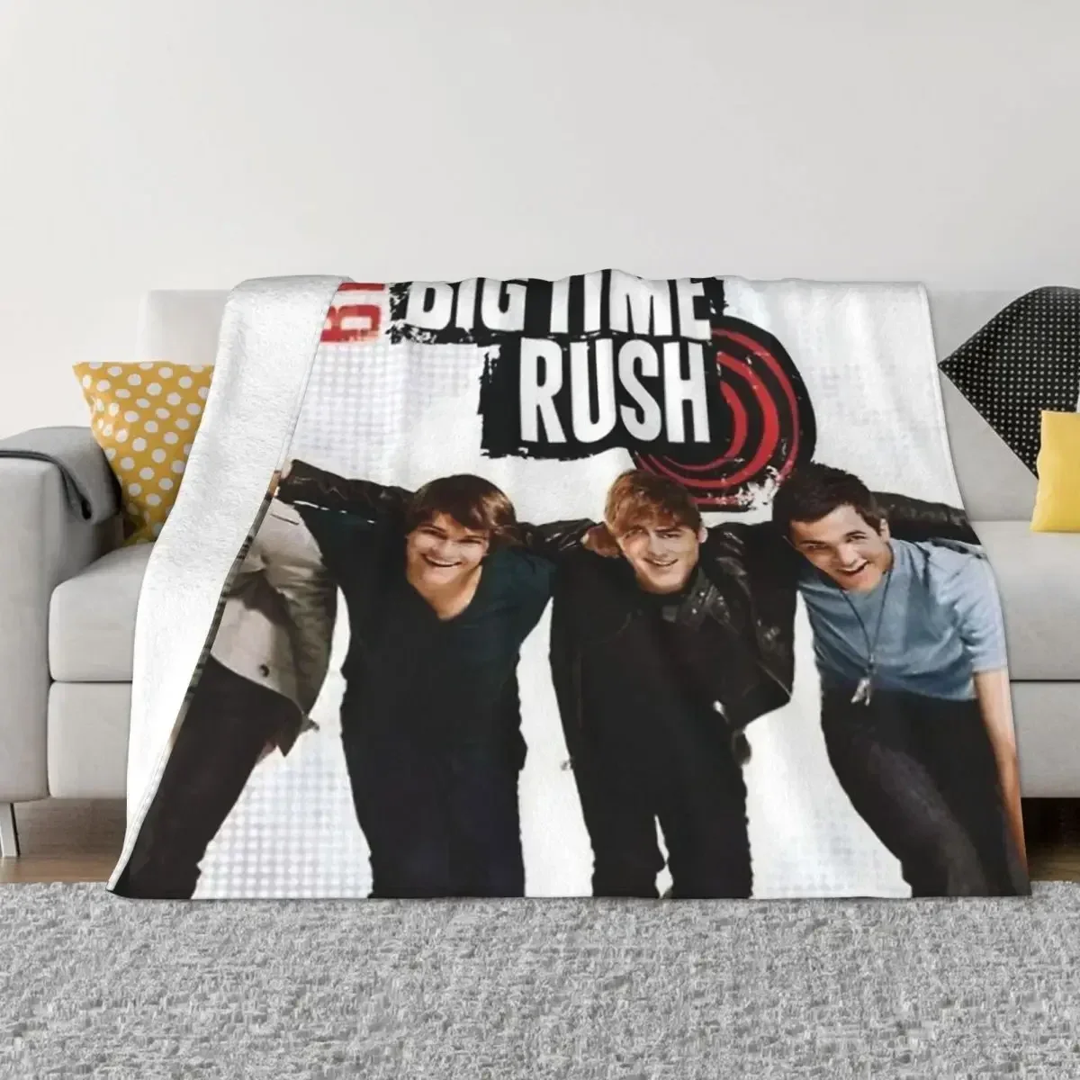 BIG TIME RUSH Boy Group Throw Blanket Personalized Soft Blankets and Throws for Sofa Bed Home Decor Outdoor Portable Blanket