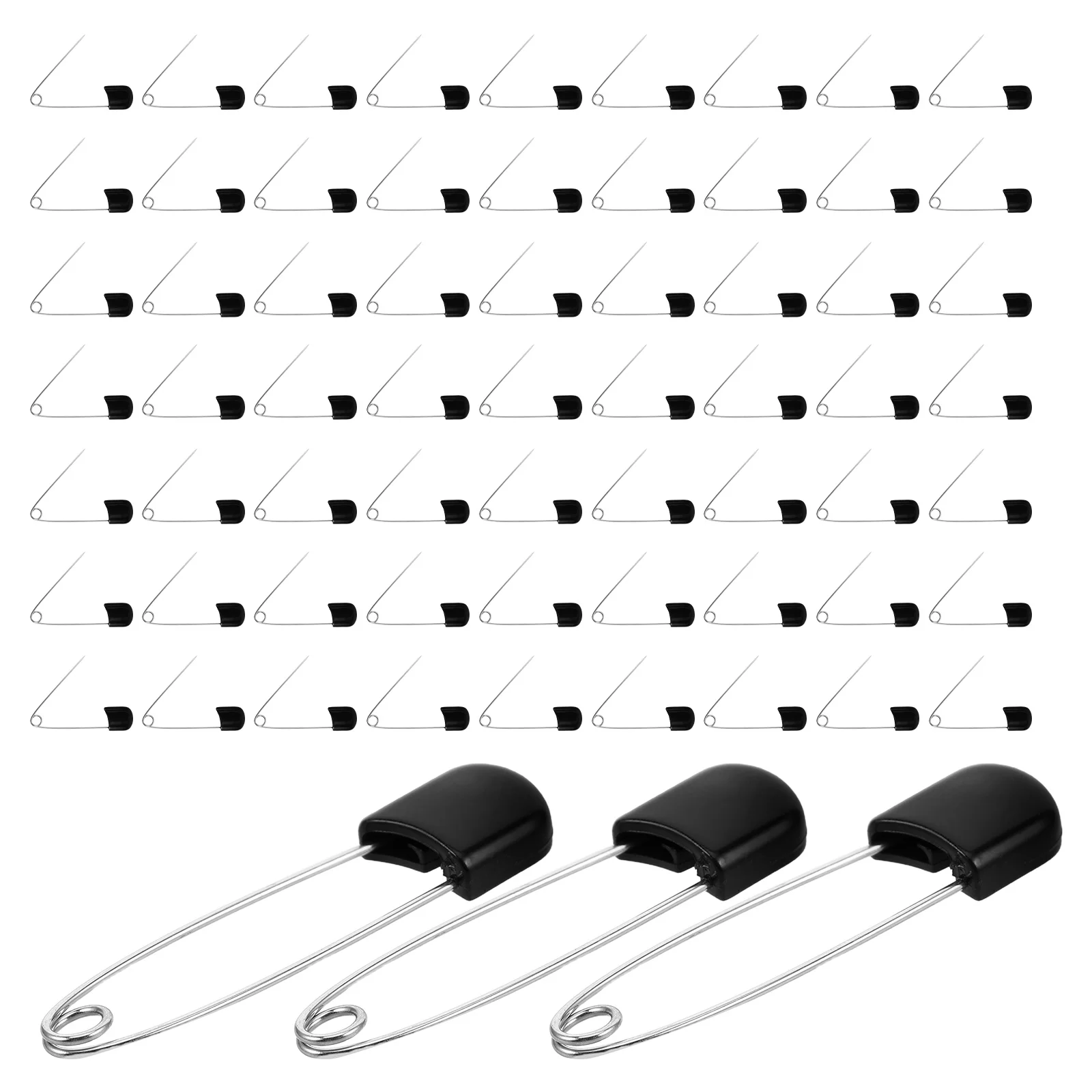 

100 Pcs Child Safety Pins Decors Extra Strong Decorate Cloth Fastening Blanket Holders Clasps Plastic Decorative Clips Craft