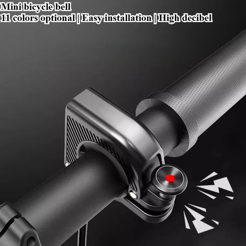 1PCS  Bicycle hidden aluminum alloy bell high decibel mountain road bike ultra-loud handlebar small bell riding equipment