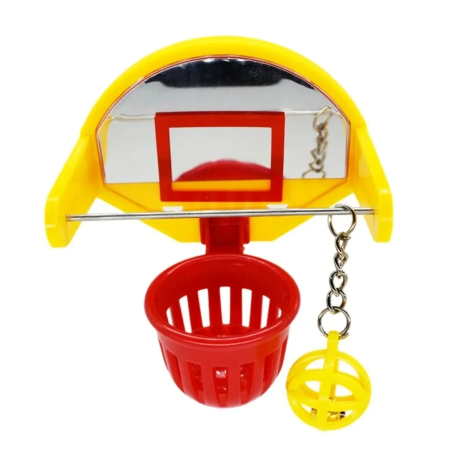 Funny Parrot Birds Mini Basketball Hoop Props Parakeet Ball Chew Toy Bird Toys Parrot Accessories Love Bird Toys Set