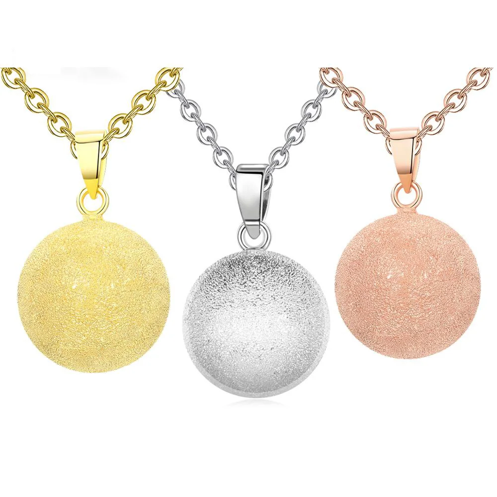 Eudora Harmony Ball 3 Tricolor Chime Bell Ball Necklace Angel Caller Pregnancy Bola Pendant Simple Jewelry For Pregnant Women