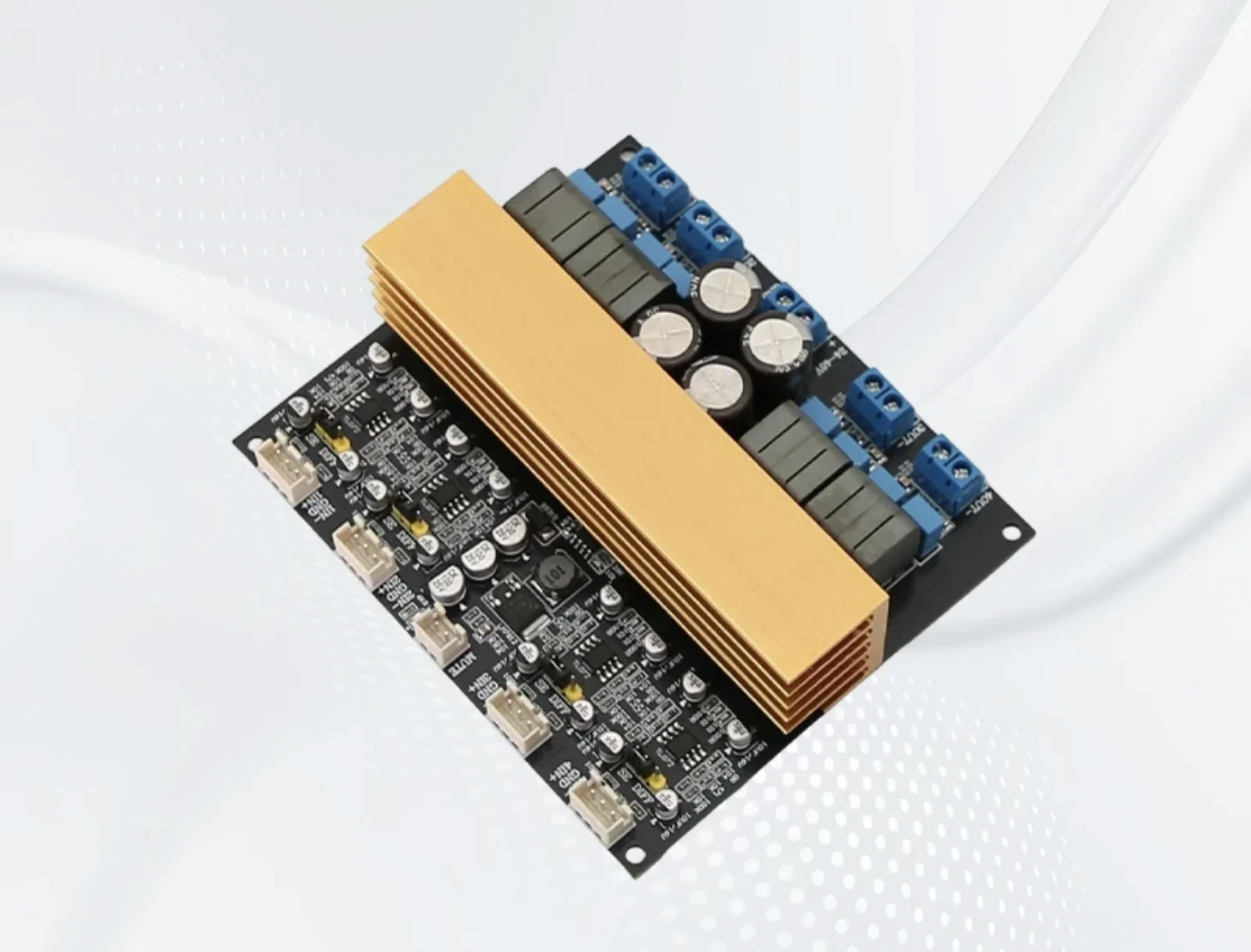 TPA3255 4-Channel Class D High-Power Digital HiFi Audiophile Amplifier Board, Balanced Input, 300W×4