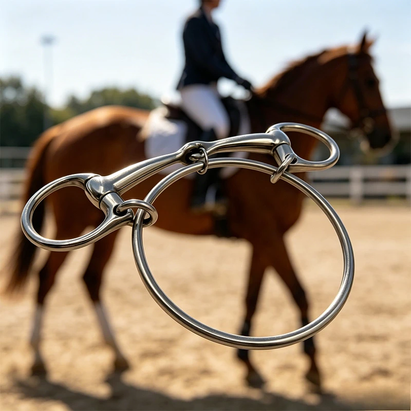 For Race Horses Style Stainless Steel Horse Mouth Bit Equestrian Tack Accessory Fit Horse Bridle & Saddle For Riding Training