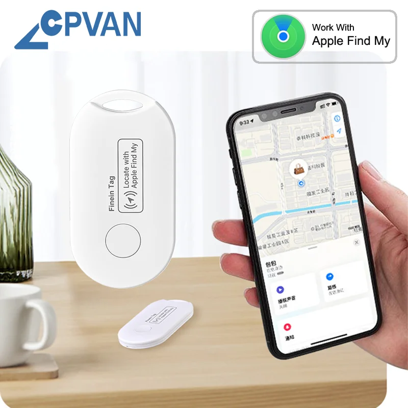 CPVAN-Mini Traceur GPS Intelligent pour Enfant, Sac Anti-Perte, AirTag pour Système Apple iOS