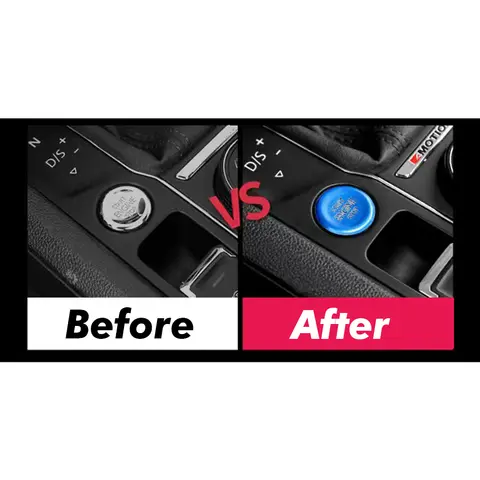 For Volkswagen CC Tiguan Atlas VW Passat Car Start Stop Engine Button Ring Cover Sticker Case Protector Styling Accessories 6 best sales start stop sticker - №6