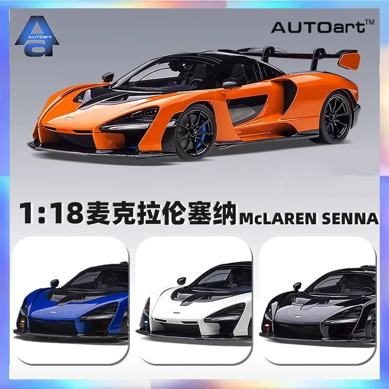 Autoart 1/18 McLaren SENNA Car Model Alloy Diecast Car Model Room Ornament Display Boy Limited Collection Birthday Toys Gift