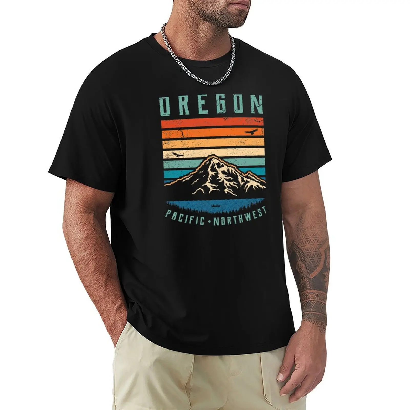 

Oregon Mountains T-Shirt graphic tee shirt animal prinfor boys tees oversize t-shirts man funny t shirts for men