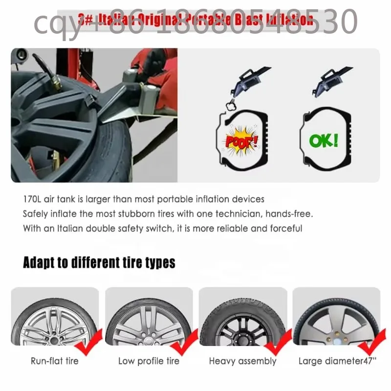 YOO – changeur de pneus à contrôle exceptionnel, avec outil d'alignement des roues, pour atelier automobile