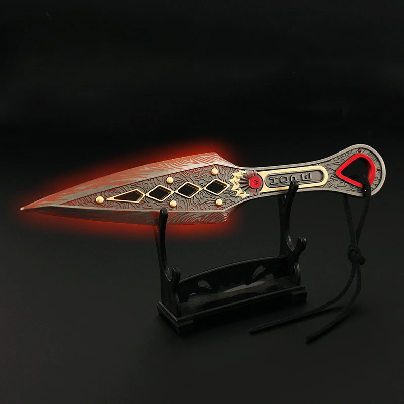 18cm Wraith's Heirloom Kunai Apex Legends Game Peripheral Alloy Model Luminous Style Fashionable Personality Desk Decoration Toy