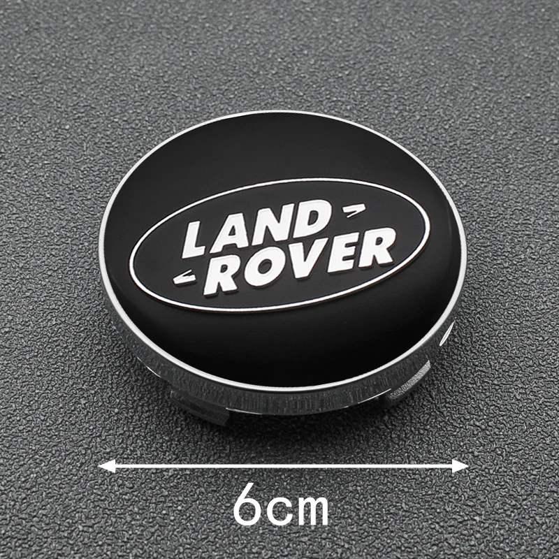 56+60mm Car Wheel Center Hub Cap Badge Emblem Decal Wheel Sticker For Land Rover Discovery Range Rover Evoque Velar Defender