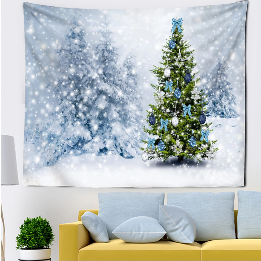 Christmas Tapestry Decoration Home Wall Can Be Hung On The Wall Rich Patterns And Strong Practicability Set Off The Atmosphere