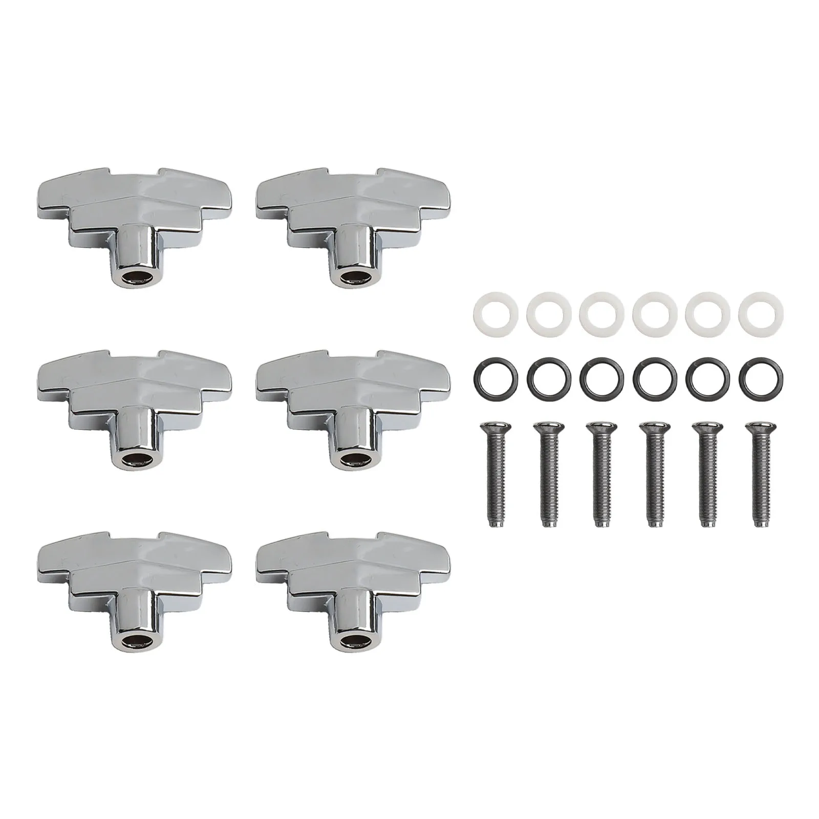 6PCS Replacement Tuner Pegs for Classic Folk and Electric Guitars T-Shaped Machine Heads Designed for Reliable Performance