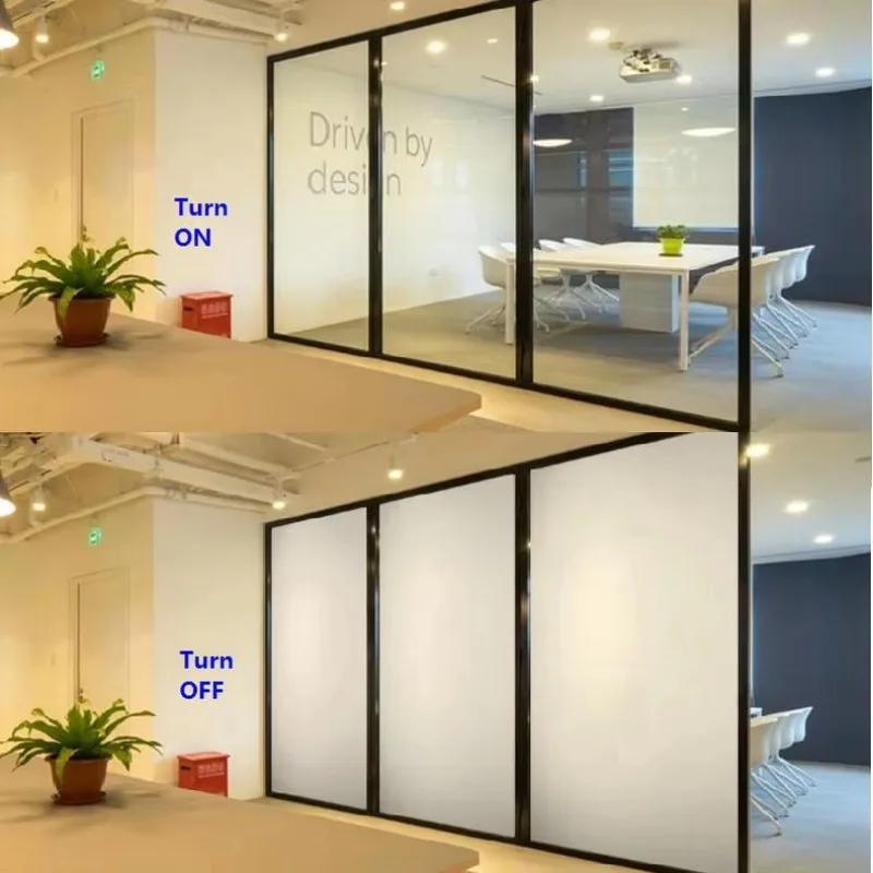 High Clarity Modern Transparent Self-adhesive Electronic Smart Glass Film for Building and Bathroom Decorative Films Roll