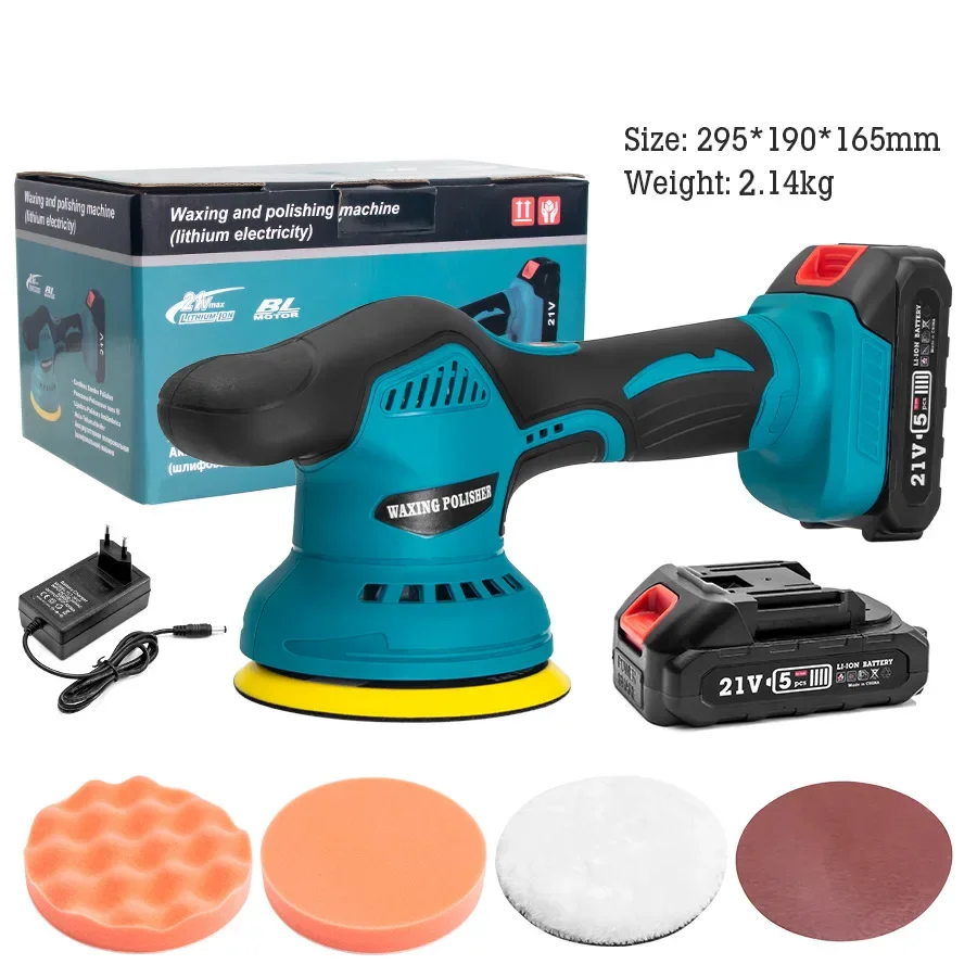 Cordless Car Polisher Electric Polisher Wireless Automobile Car Polishing Sealing Glaze Machine for Makita 21V Battery