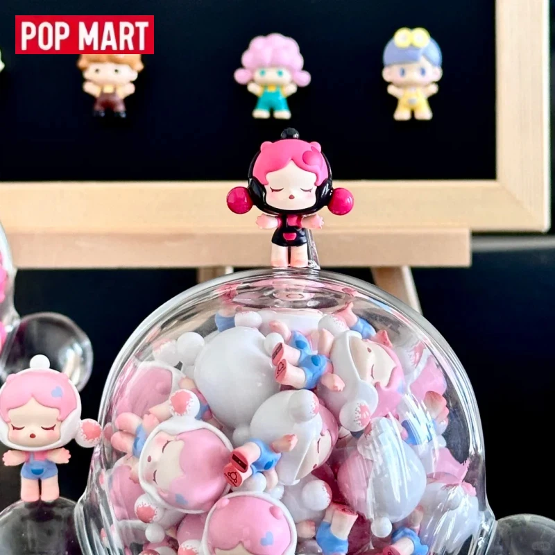 

POPMART POPBEAN Meets Koi Series Grain Doll Mini Keychain Car Decoration Ornament Trendy Blind Box Collectible