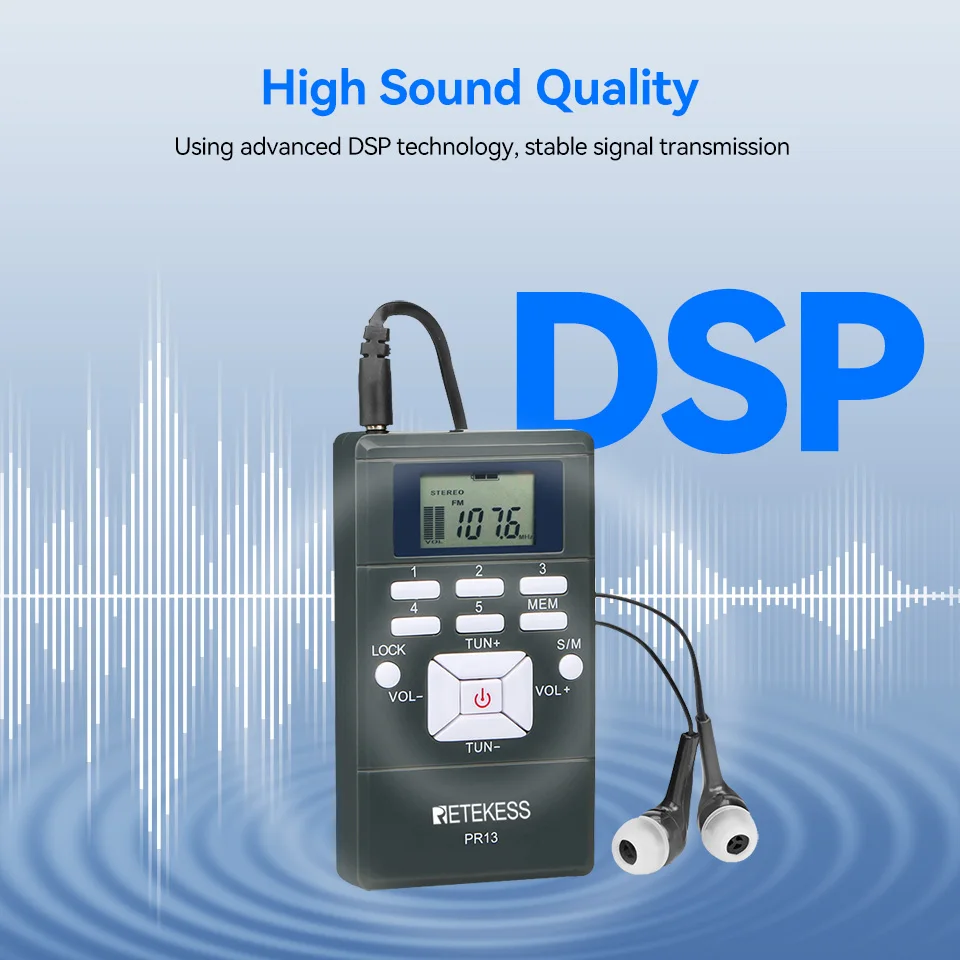 Retekess PR13*250 Reciver &TT119*1 Transmitter