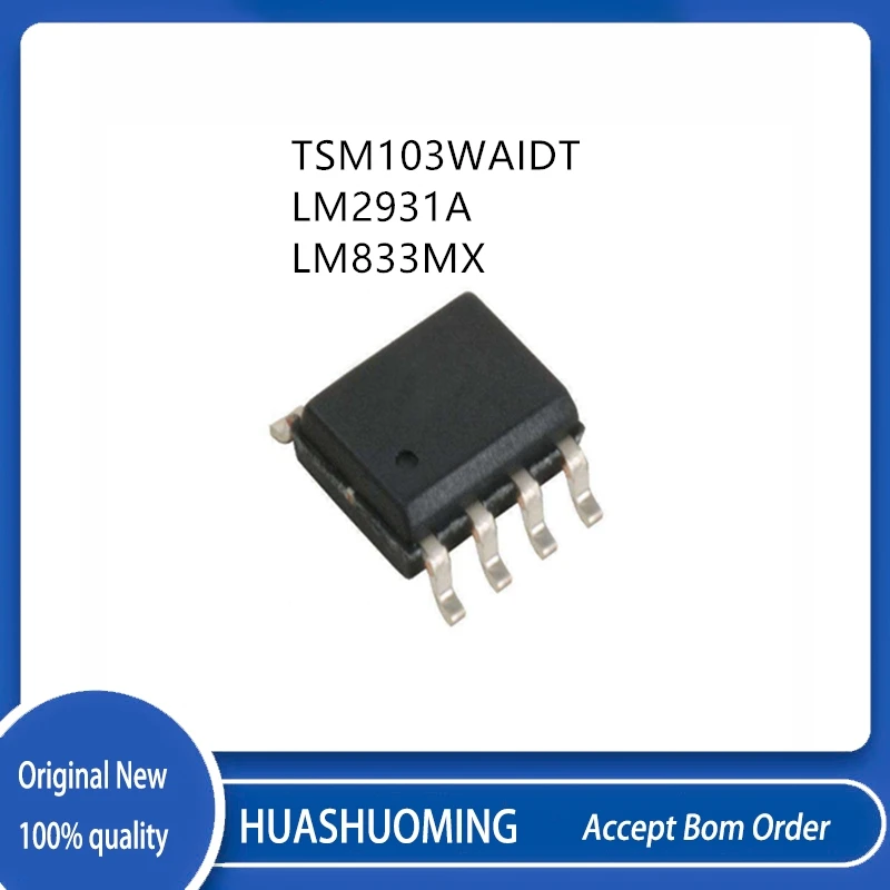 

10Pcs/Lot TSM103 TSM103WAIDT 103AIW 2931A LM2931A LM833 LM833M LM833MX SOP8