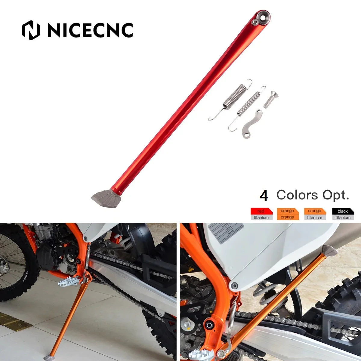 

NICECNC For GasGas EC300 EC250 EX EC 300 250 125 2023 2022 2021 EX EC 450F 350F 250F Motorcycle Parking Kickstand Side Stand Kit