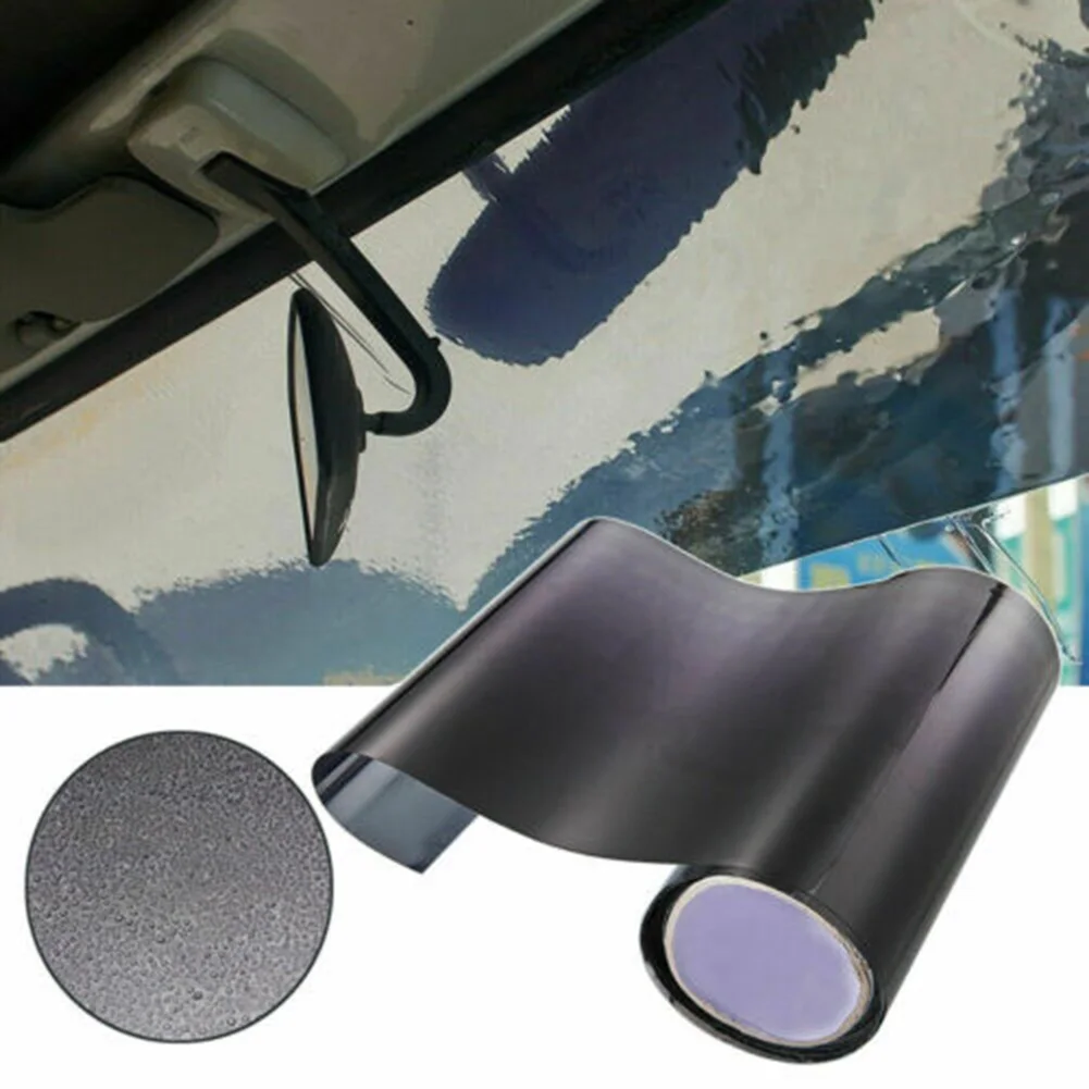 20CM X 150CM Car Sun Visor Strip Tint Film Front Windshield UV Shade Banner PVC Direct Replacement Car Truck Accessories