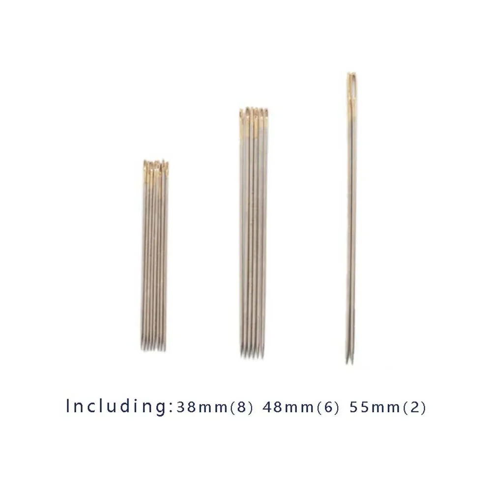 Easy Thread Hand Sewing Needles Versatile High Quality Easy Thread Hand Sewing Needle Self Threading 16 Pcs Note New