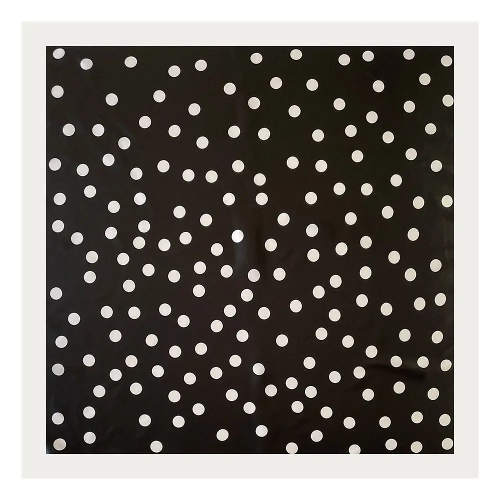 Simple Printed Dot Print Scarf Geometric Shape Y2K Small Square Scarf Korean Spicy Girls Satin Hijab Beach