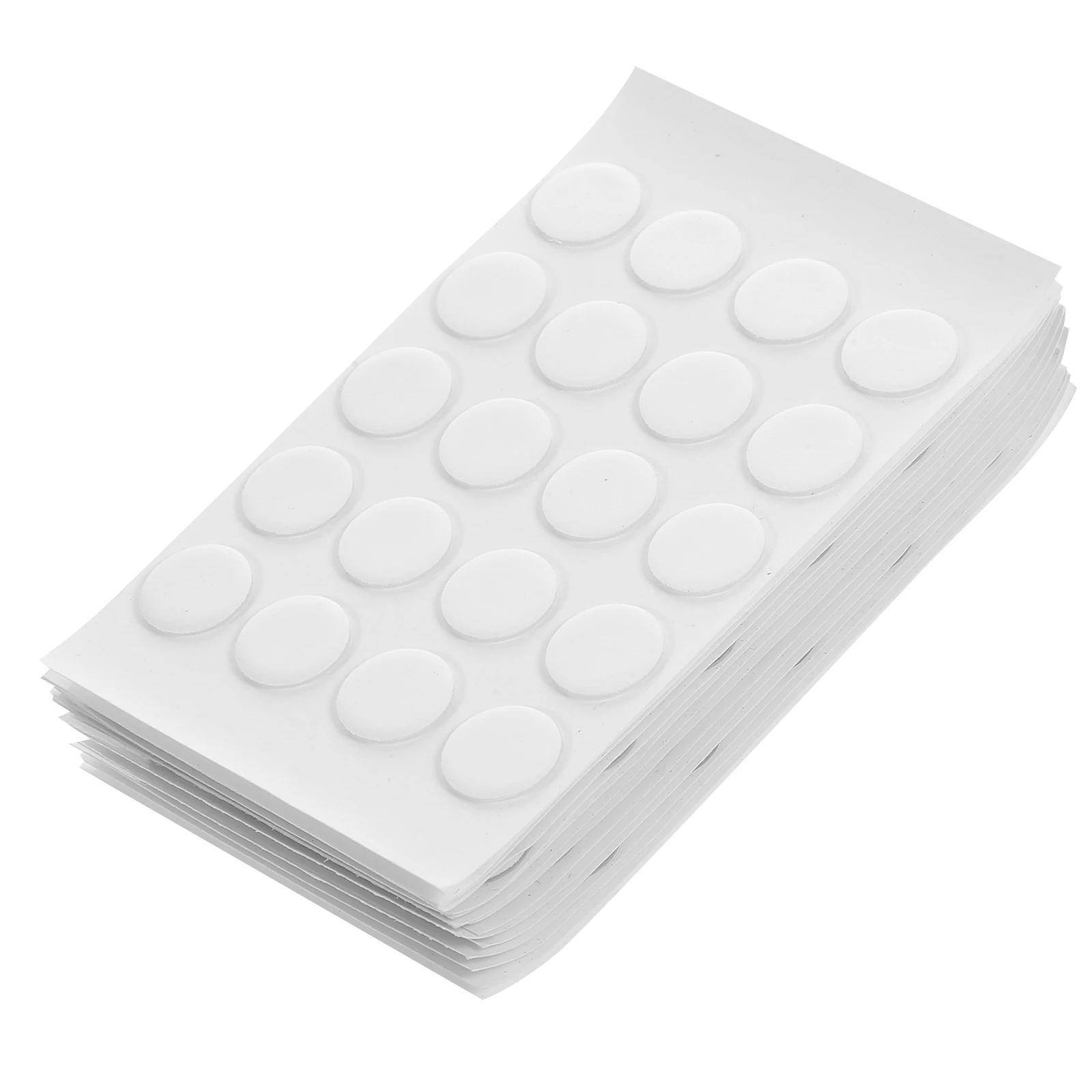 1000Pcs Round Transparent Double Sided Adhesive Dots Clear Double Sided Tape No Trace Sticky Tape for Home Office DIY Crafts