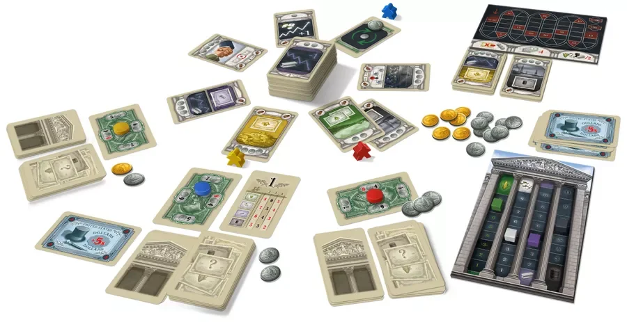 Looping Games | 1920: Wall Street | Strategy board game | Gain points for making market fluctuate | 2 - 5 players | Spanish | Theme: Finance