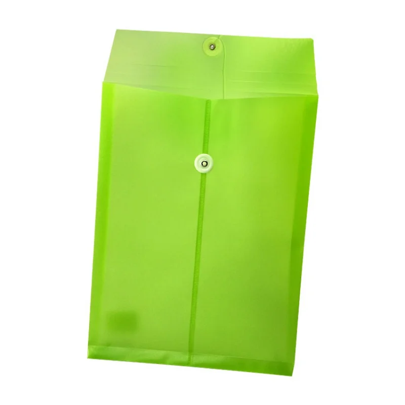 Customized product、A4 Plastic Paper File Bags Document Folder with String Tie Closure Envelope Storage Pouch for Offi