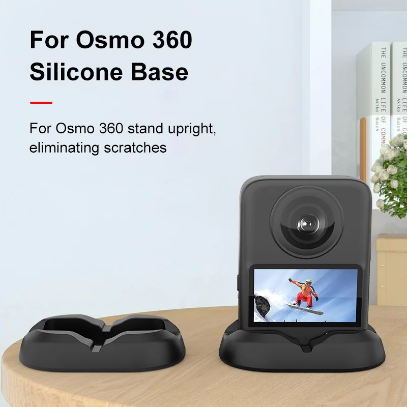 For DJI Osmo 360 Camera Desktop Silicone Base Anti-Slip Panoramic Action Camera Charging Base Stand for DJI Osmo 360