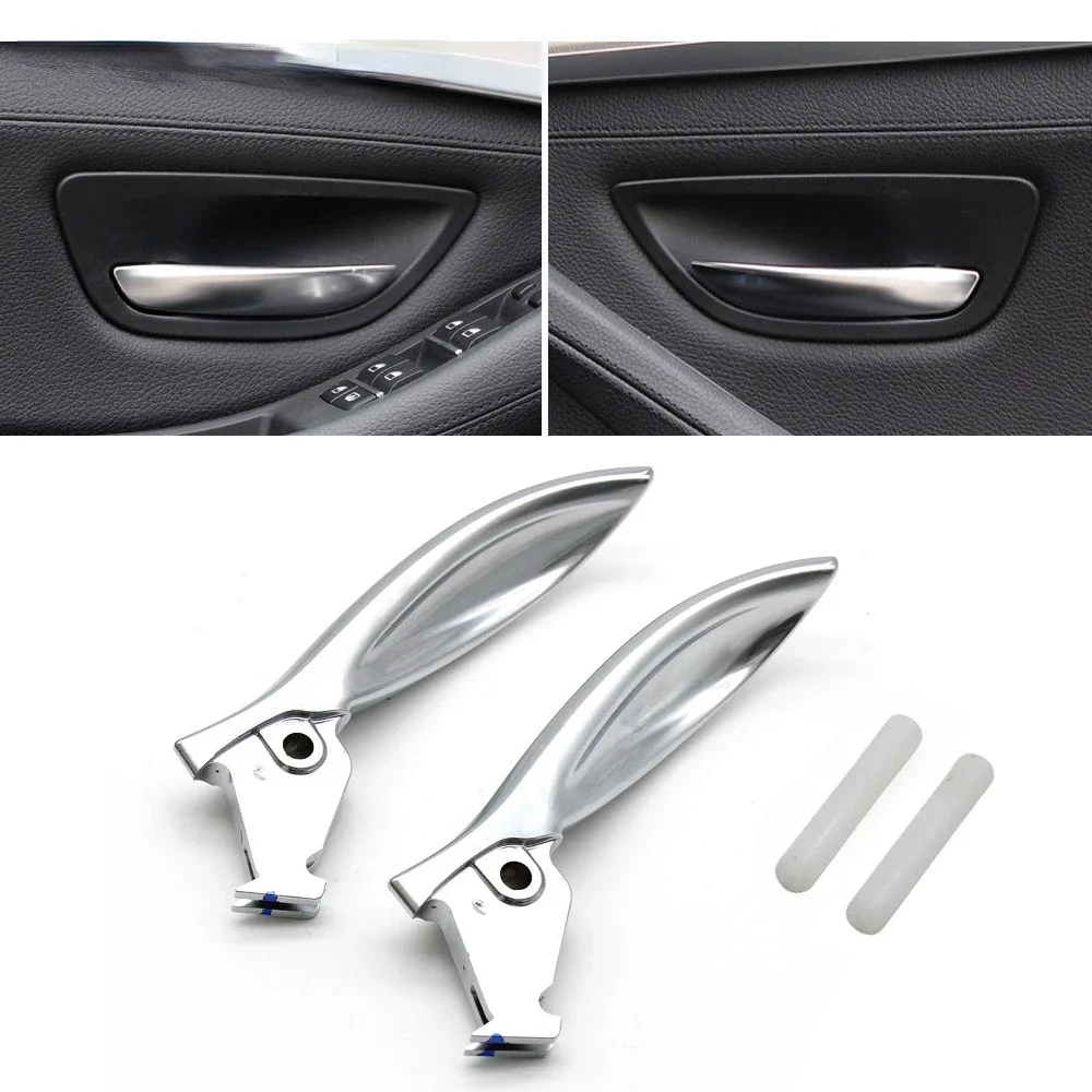 

Interior Left Right Door Handle Chromed Pull Handle For BMW 5 Series F10 F11 520 523 525 528 535 2010 2011 2012 2013 2014 2015