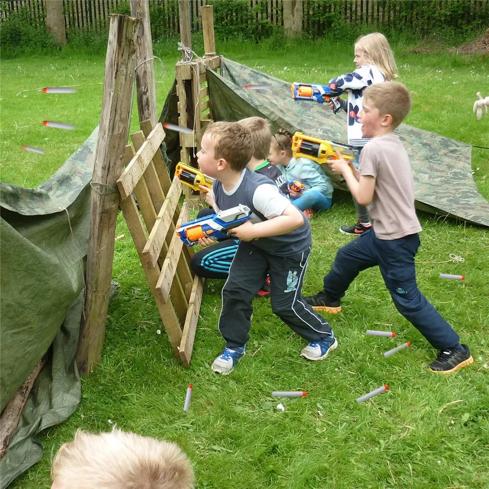 Bala de recarga macia branca que brilha no escuro, bala luminosa de espuma de substituição para arma de brinquedo, série elite, balas de buraco macio, dardos