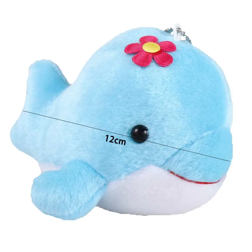 Soft Toy Kids Animal Doll Hanging Pendant Stuffed Toy Backpack Pendant Whale Plush Doll Keychain Whale Plush Pendant Keyring