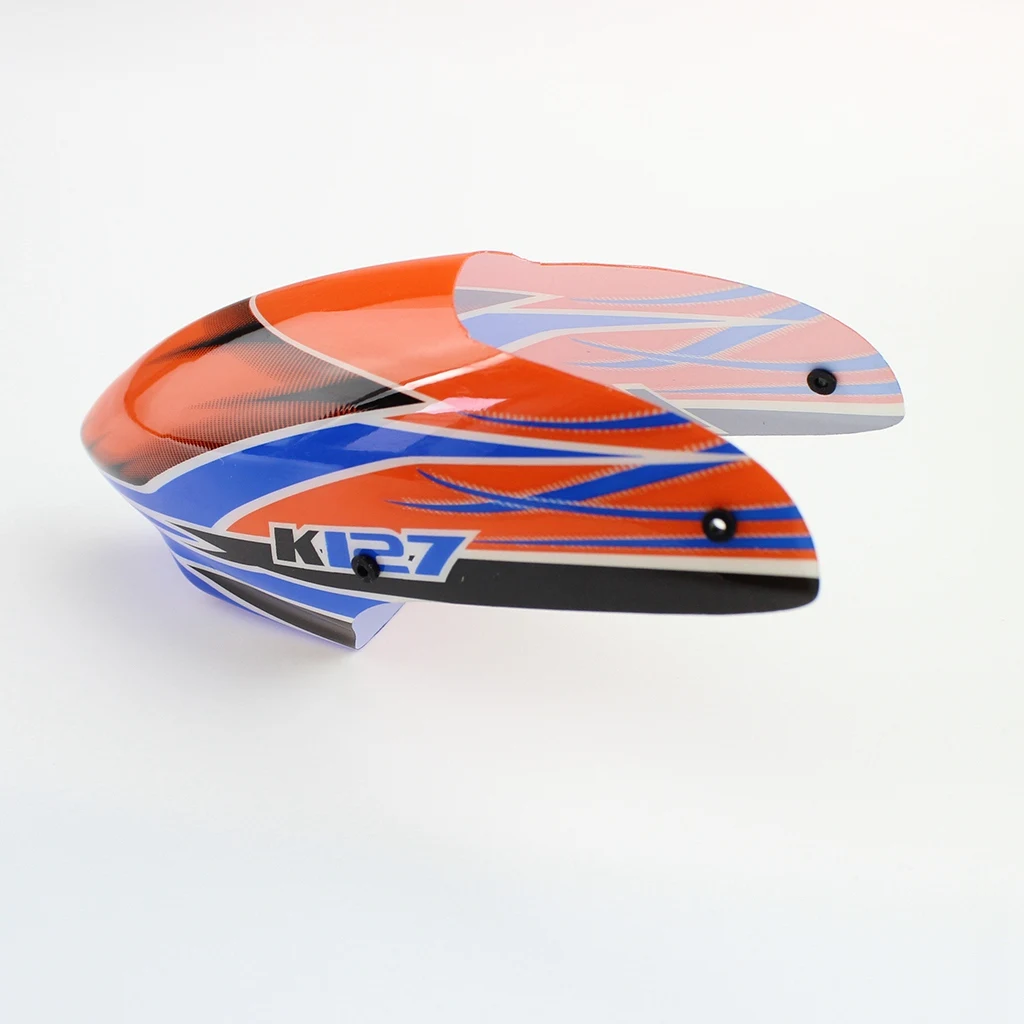 Cubierta de dosel de gran venta para Wltoys XK K127 RC helicóptero avión Drone repuestos piezas de mejora Accesorios