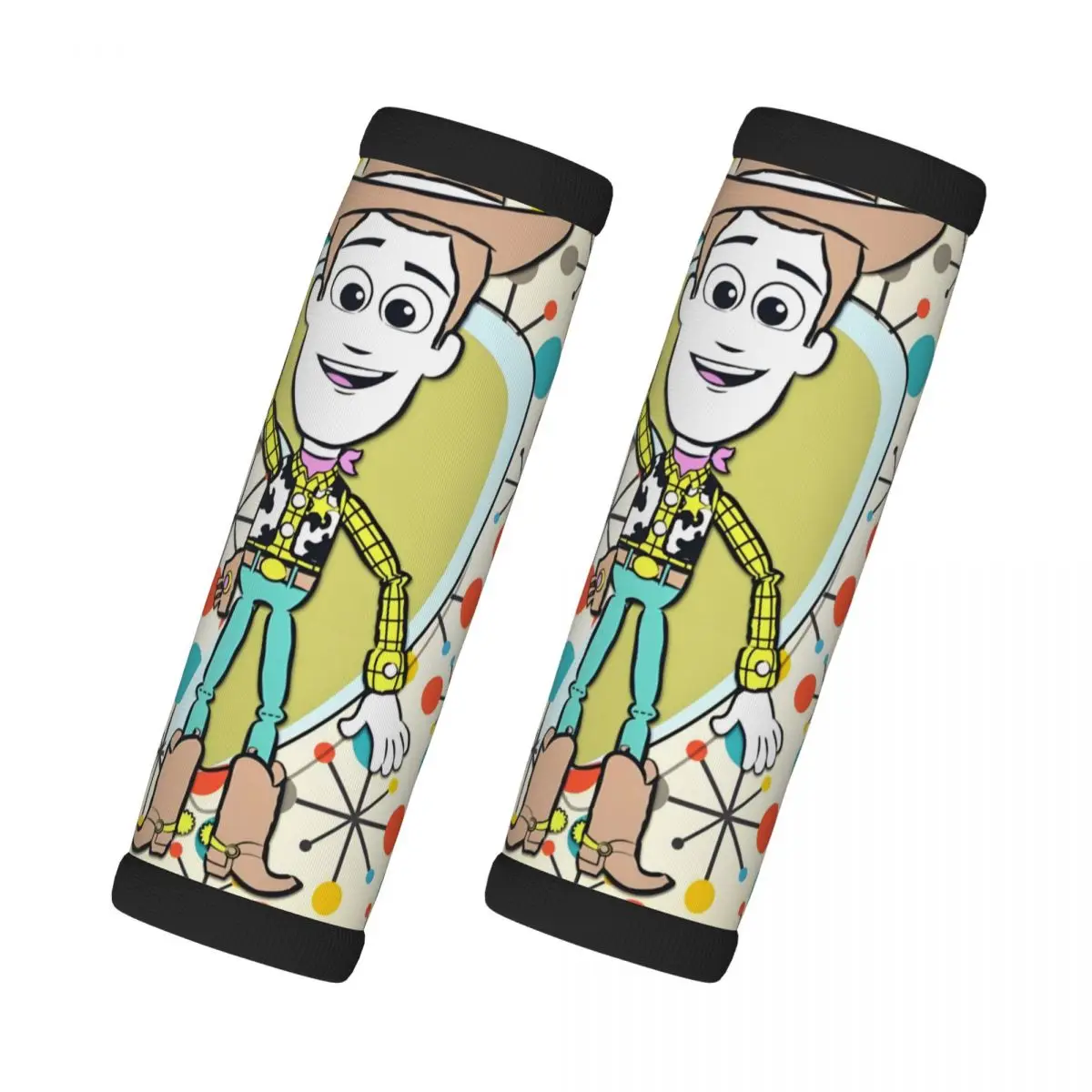 

Custom Toy Story Luggage Handles Wrap Grips 2 Pcs Neoprene Suitcases Luggage Travel Accessories For Backpack Shoulder Pad