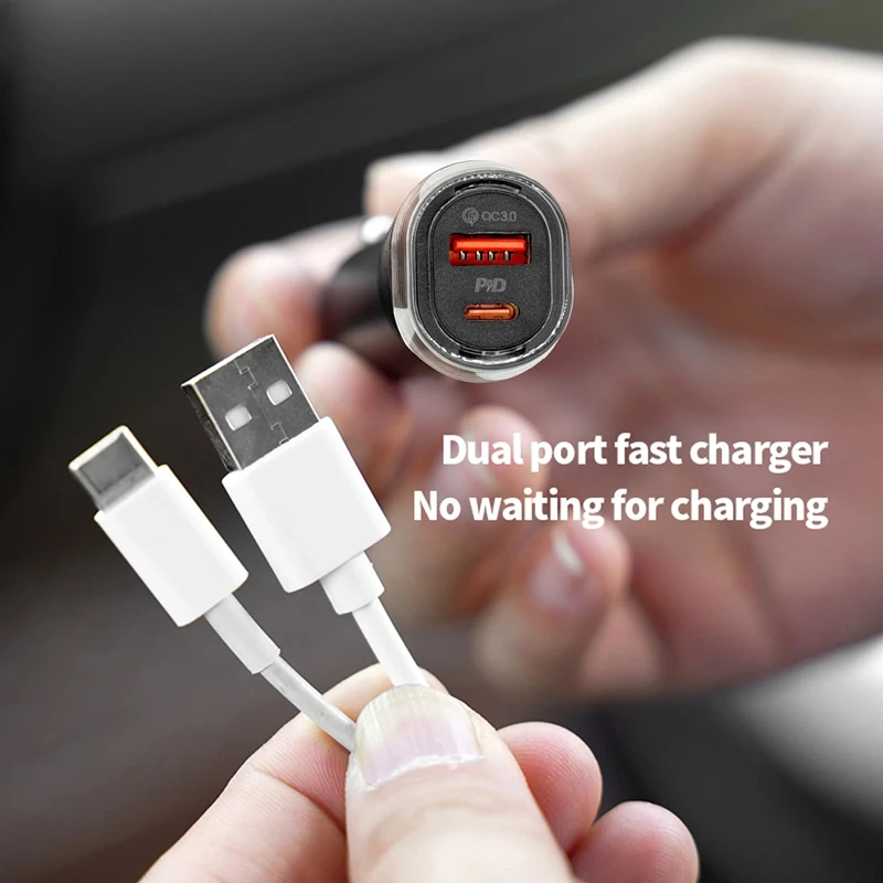how can i charge my gps without a cigarette lighter Universal Mini Car Charger Cigarette Lighter USB Type-C Adapter Hidden GPS  Locator Track For IOS Find My & Android Find Hub
