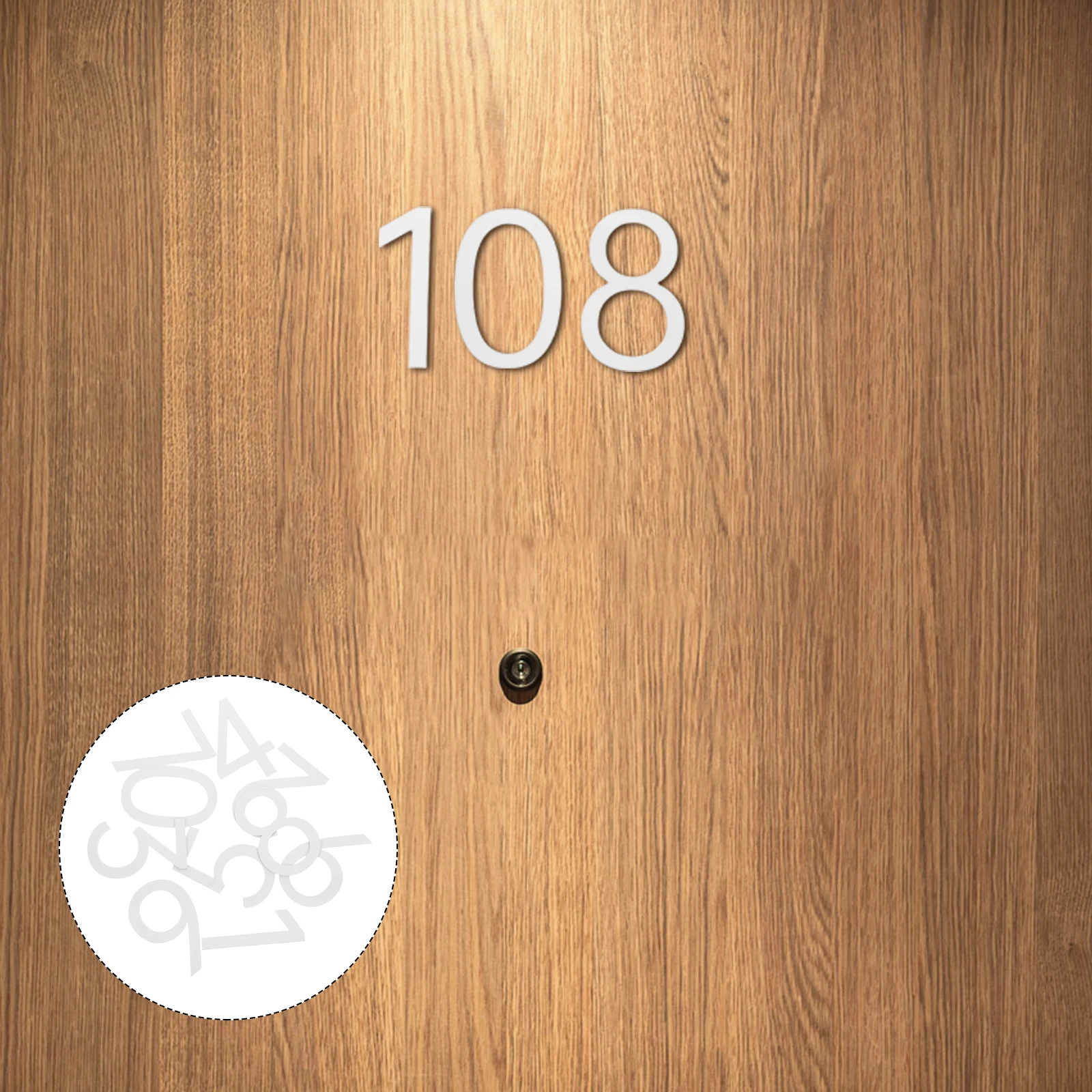 

10Pcs Acrylic 3D House Numbers Modern Minimalist Design Door Signs Nonfading Durable Indoor Outdoor Use Small House Numbers