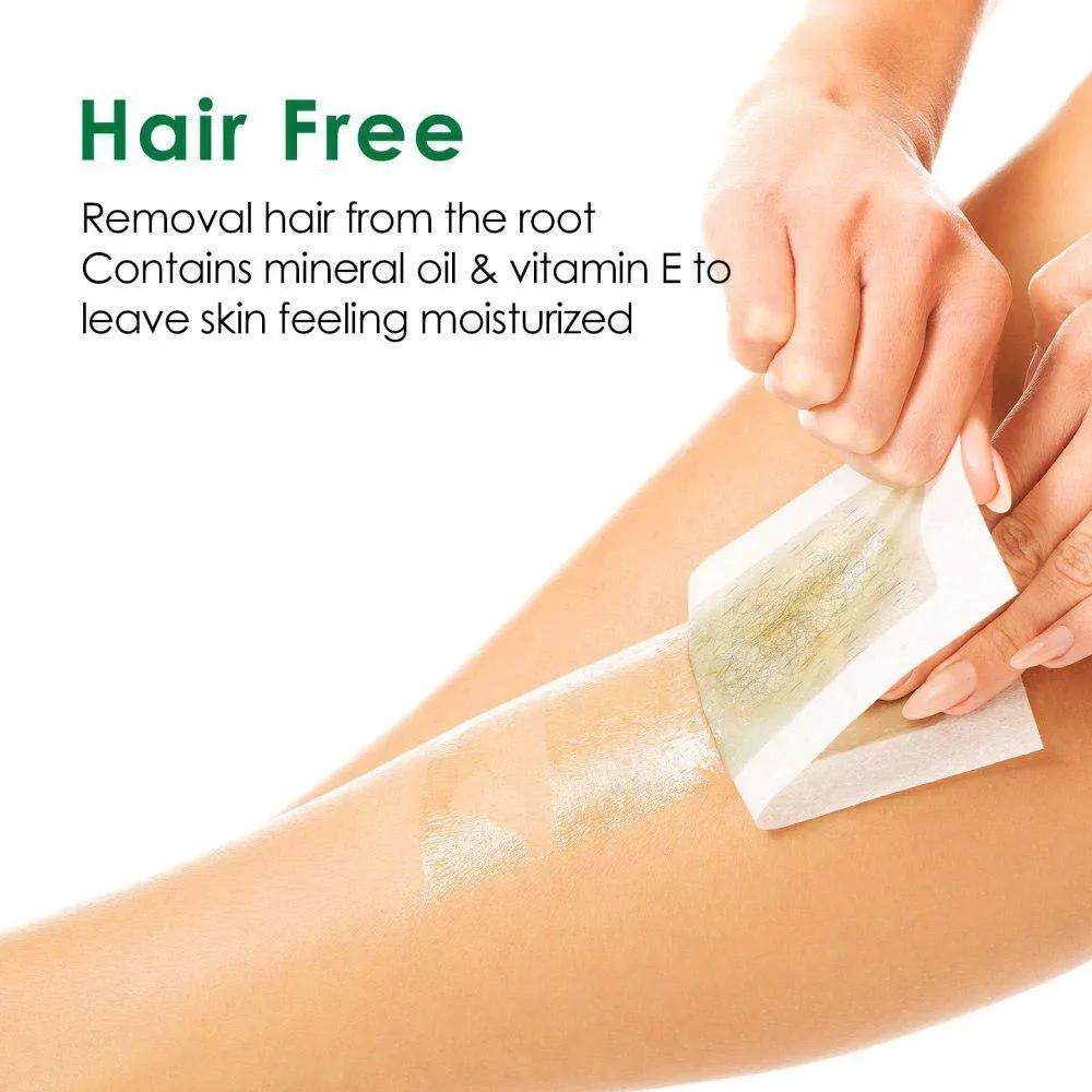 Depilatory Wax Strips Hair Removal Wax Paper Cold Wax Strips Paper For Face Neck Arm Leg Body Beauty Tools - view 6