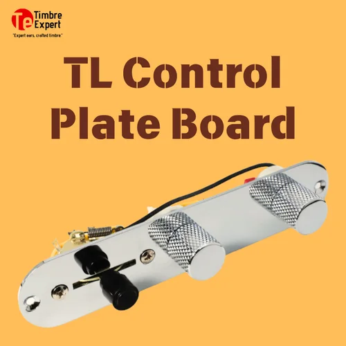 Imagen 1 del producto TimbreExpert Placa de control precableada para piezas de guitarra Telecaster, interruptor de resorte de 3 vías, potenciómetro de eje de cobre de 250K