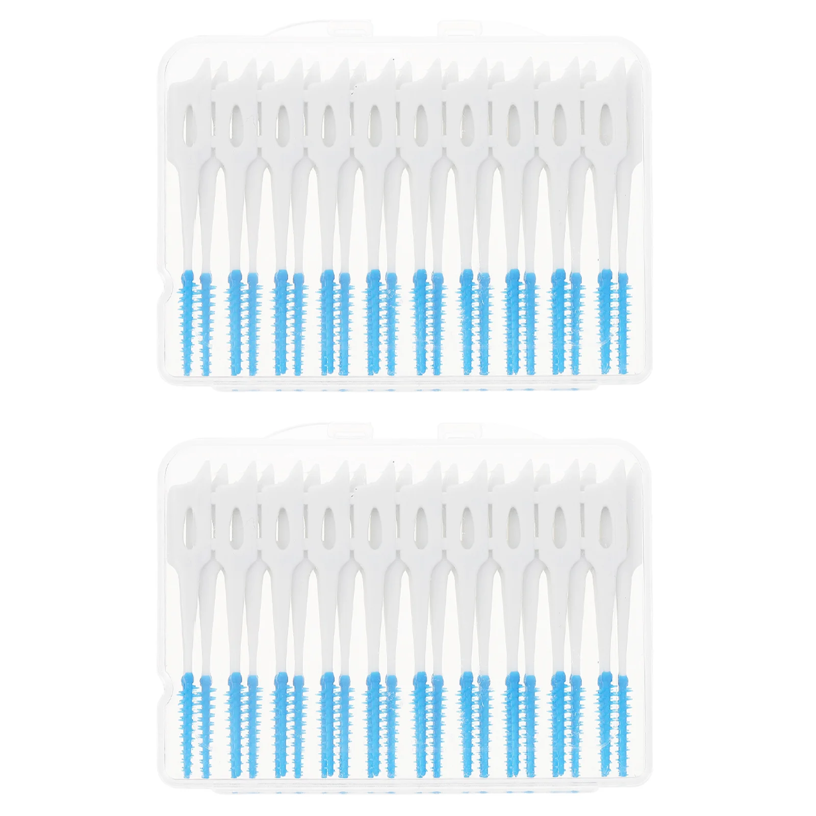

80pcs Green Interdental Brushes per Box Elastic al Care Tooth Cleaning Tools Portable Dental Flossers Gum Massager