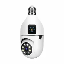 E27-2 V380Pro dual lens wireless light bulb monitoring camera 360 ° panoramic intelligent high-definition night vision camera