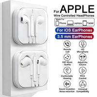 For Apple iPad Laptops Tablet Headphones For iPhone 16 15 14 13 12 11 Pro Max Earphones X XS 7 8 Plus 3.5mm Stereo Wired Earbuds