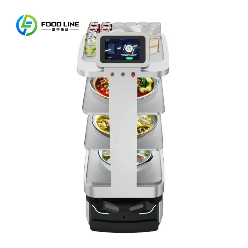 Customized Automomous Food Delivery Robot for Restaurant Hotel Commercial WIFI Intelligent Guiding Delivery Food Robot