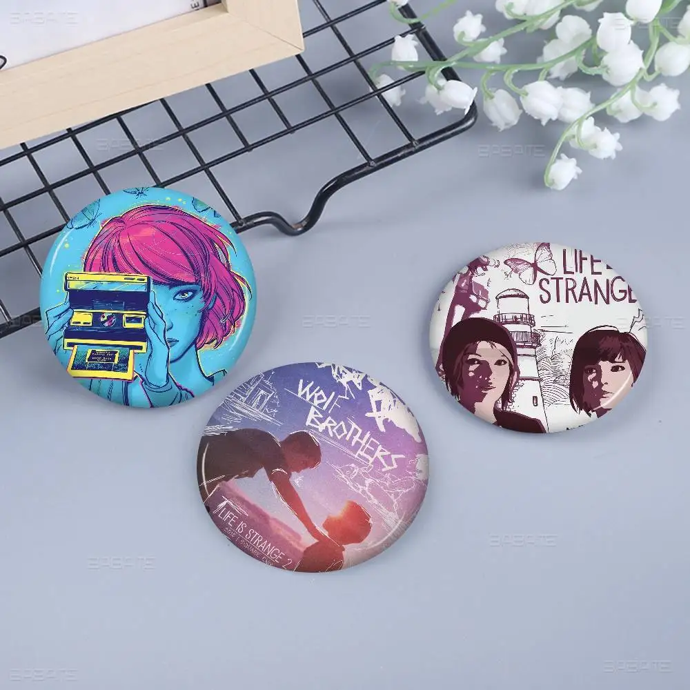 Visual Games Life Is Strange 58mm Handmade Brooch Cartoon Cosplay Badge On Backpack Jewelry Accessories Gifts