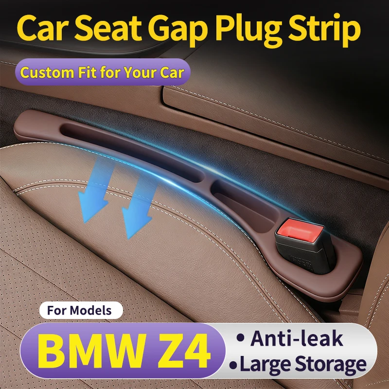 

Car gap filler strip for BMW Z4 2026 Car Seat Gap Filler Strip Leakproof Anti Fall Car Side Gap Storage Organizer Plug Strip