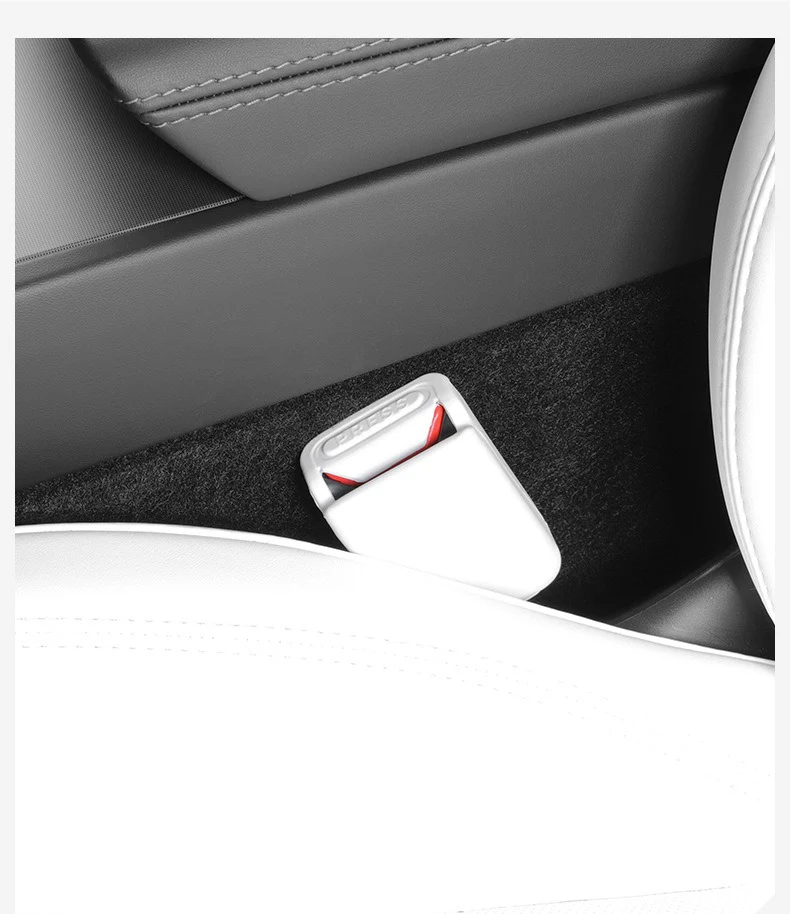 Für Tesla Model Y Juniper 2020-2025 Vordersitzgurt-Silikonschutz Vollabdeckung für Model 3 Sitzgurtschnallen-Basisabdeckungen – Detail 3