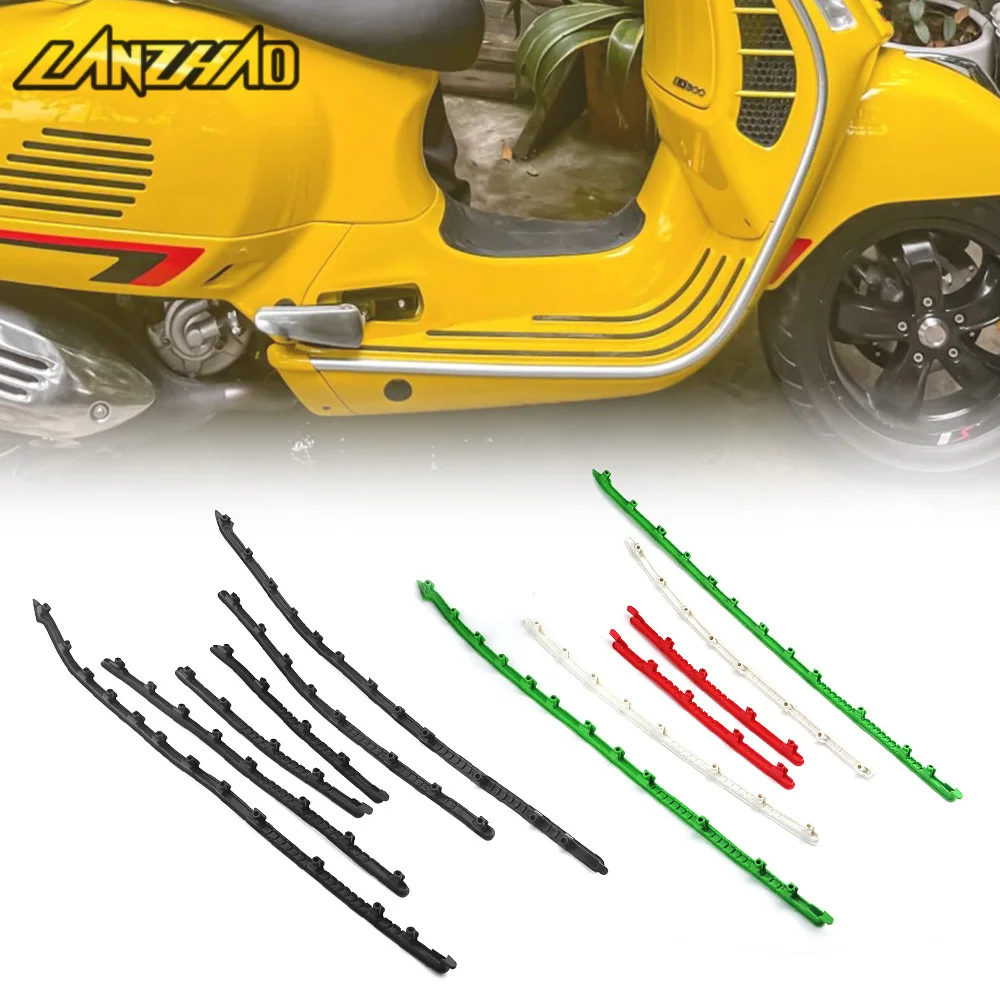 Motorcycle Rubber Footboard Strips Non-Slip Step Covers Linings Accessories for Vespa GTS VESPA GTS 150 250 300 GTV 300 13-24